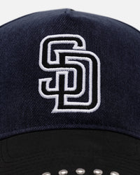 Pro Standard San Diego Padres 'Polished Hardware' Pro Pinch Strapback Navy