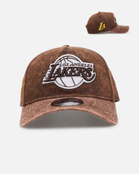 New Era Los Angeles Lakers 'Washed Walnut' 9FORTY A-Frame Snapback Walnut