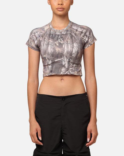 XXIII Women's Boiler Room Crop T-Shirt Hunter Camo