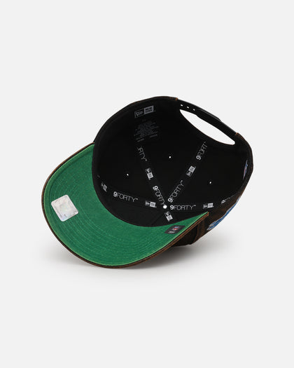 New Era Detroit Lions 'Black Washed Official Team Color' 9FORTY A-Frame Snapback Washed Black