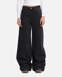 XXIII Women's Wide Leg Jeans Washed Black