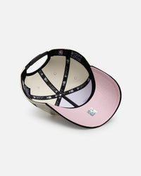 New Era Chicago Bulls "Chrome Black Pink" 9Forty A-Frame Snapback White