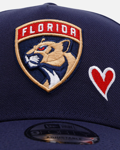 New Era Florida Panthers 'Team Color Hearts' 9FORTY A-Frame Snapback Official Team Color