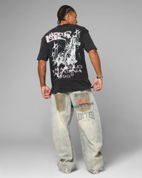Loiter Dustborn T-Shirt Black Acidwash