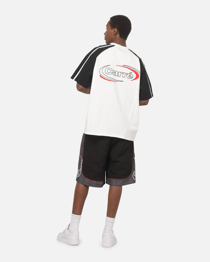Carre Raglan Stripe T-Shirt White