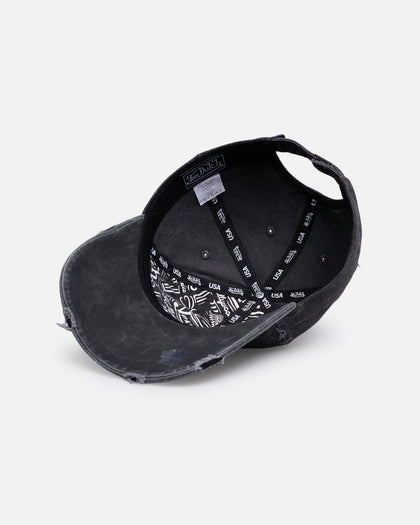 Von Dutch Flames Dad Strapback Washed Black