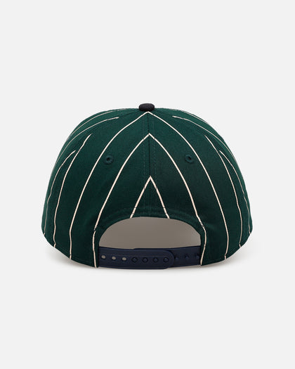 New Era Boston Red Sox 'Pinstripe' 9FORTY A-Frame Snapback Dark Green