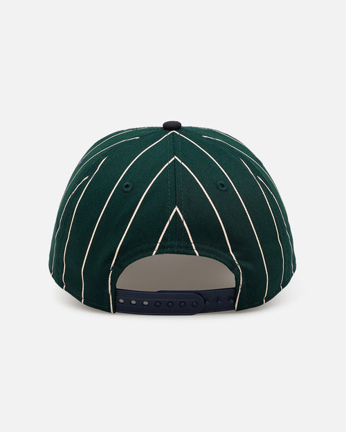 New Era Boston Red Sox 'Pinstripe' 9FORTY A-Frame Snapback Dark Green