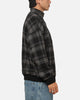 Carre Gridlock 1/4 Zip Crewneck Black Plaid