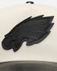 New Era Philadelphia Eagles 'Leather Visor' 9FORTY A-Frame Snapback Chrome White/Black
