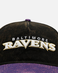 New Era Baltimore Ravens 'Vintage Arch Logo' 9FORTY A-Frame Snapback Official Team Colors