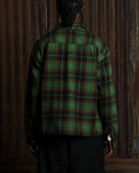 American Thrift Utility Flannel Shirt Green