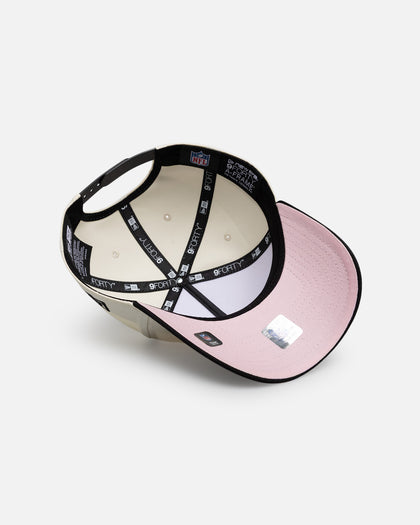 New Era Las Vegas Raiders "Chrome Black Pink" 9Forty A-Frame Snapback White