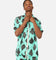 99 Cabana Four Suits Short Sleeve Button Up Shirt Teal/Black