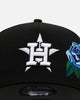 New Era Houston Astros 'Blue Rose' 9FORTY A-Frame Snapback Black/Blue