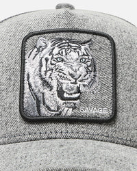 Goorin Bros Denim Savage Trucker Snapback Gray Denim