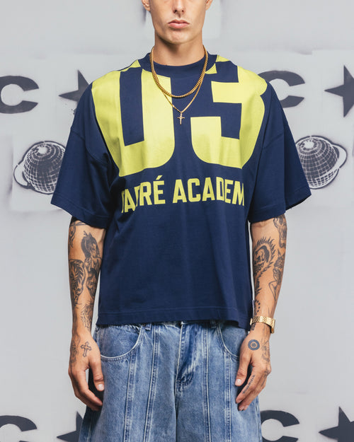 Carre Rally T-Shirt Navy/Yellow