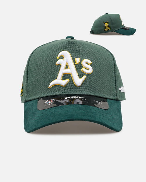 Pro Standard Oakland Athletics 'Team Color Suede' Pro Pinch Strapback Official Team Color