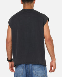 Ed Hardy Distressed Demon Muscle T-Shirt Black