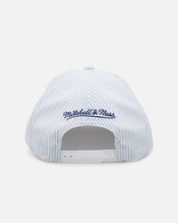 Mitchell & Ness Los Angeles Lakers 'Seersucker' Pro Pinch Snapback Blue/White