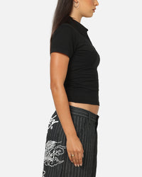 Ed Hardy Women's Polo Top Black