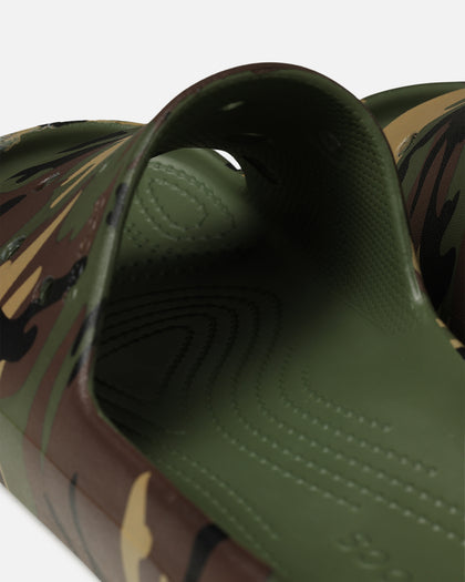 Crocs Classic Camouflage Slide V2 Army Green