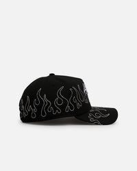 New Era Baltimore Ravens 'Outline Flames' 9FORTY A-Frame Snapback Black