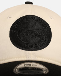 New Era Parramatta Eels 'NRL Two Tone' 9TWENTY Strapback Chrome White/Black
