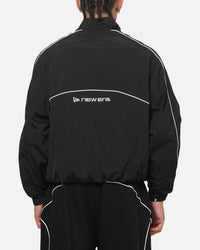 New Era Double Zip Track Jacket Black