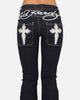 Ed Hardy Women's Stellar Bootcut Jeans Mid Blue