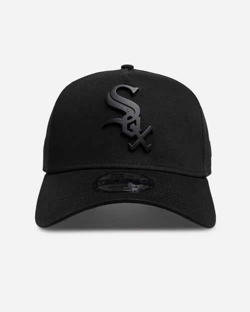 New Era Chicago White Sox "Black Metal Badge" 9Forty A-Frame Snapback Black