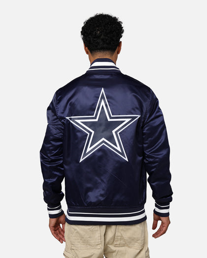 Pro Standard Dallas Cowboys Rib Satin Jacket Midnight Navy