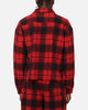 XXIII Plaid Long Sleeve Overshirt Red