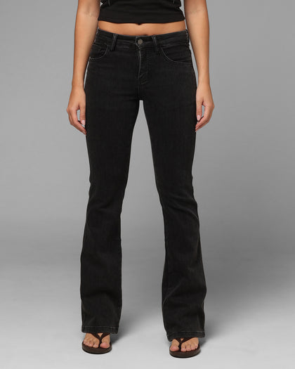 Loiter Women's Wraith Bootcut Jeans Black