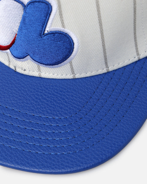 Pro Standard Montreal Expos Classic Logo Wool Strapback Eggshell/Yellow