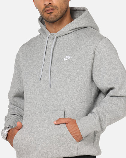 Nike Club Pullover Fleece Hoodie Dark Grey Heather