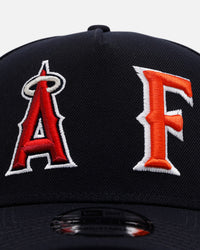 New Era Los Angeles Angels 'MLB & NCAA Dual Logo' 9FORTY A-Frame Snapback Navy