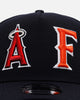 New Era Los Angeles Angels 'MLB & NCAA Dual Logo' 9FORTY A-Frame Snapback Navy