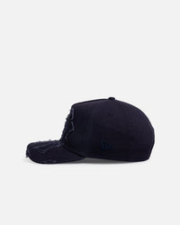 New Era New York Yankees 'Applique Distressed' 9FORTY A-Frame Snapback Navy