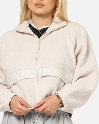 Nike Women's Sportswear Sherpa Jacket Lt Orewood Brown