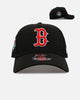 New Era Boston Red Sox 'Black And Team Color' 9FORTY A-Frame Snapback Black/Official Team Color