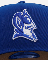 New Era Duke Blue Devils 'Walnut Visor' 9FORTY A-Frame Snapback Walnut