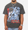 Goat Crew X Yu-Gi-Oh! Kaiba Blue Eyes Heavy T-Shirt Black Wash