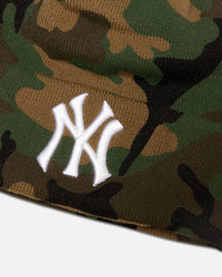 New Era New York Yankees 'Ghilliesuit' Knitted Beanie Woodland Camo