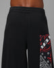 Loiter Destruct Sweat Pants Washed Black
