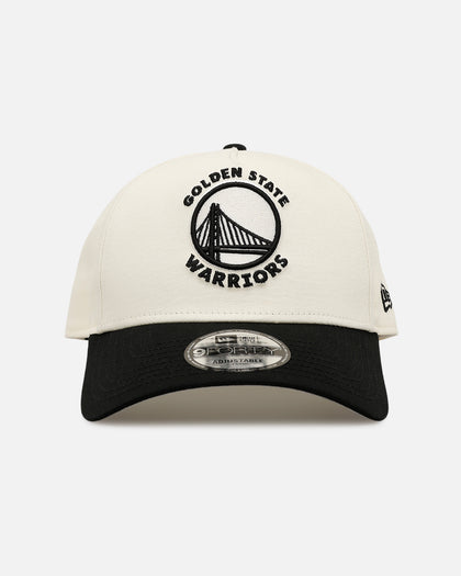 New Era Golden State Warriors 'Easy Chrome Black' 9FORTY A-Frame Snapback Chrome/Black