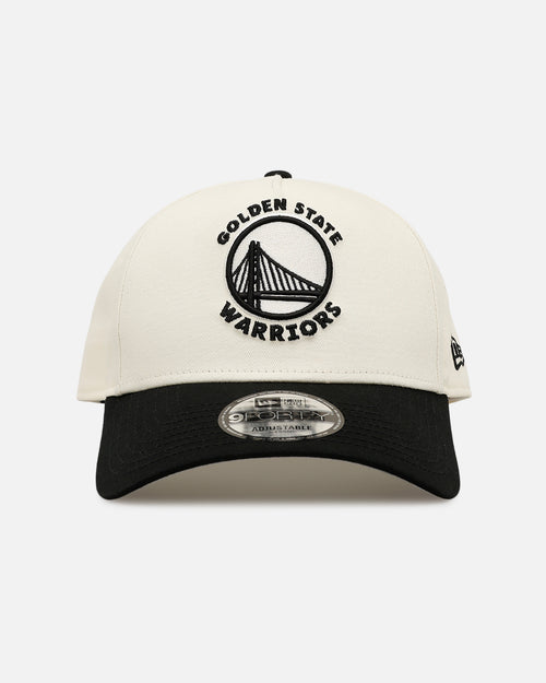 New Era Golden State Warriors 'Easy Chrome Black' 9FORTY A-Frame Snapback Chrome/Black