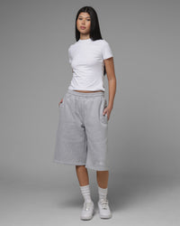 Loiter Ultra Hybrid Fleece Shorts Grey Marle