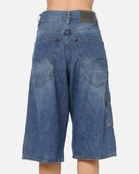 G-Star Bam Logger Denim Shorts Faded Blue