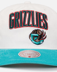 Mitchell & Ness Memphis Grizzlies History Origin Snapback White/Teal